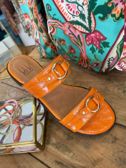 Sandale plate orange