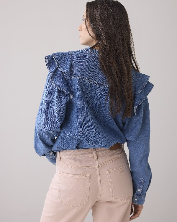 chemisier en denim chemisier en denim