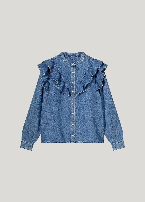 chemisier en denim chemisier en denim