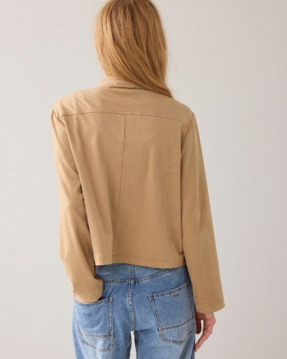 Veste chemisier en daim