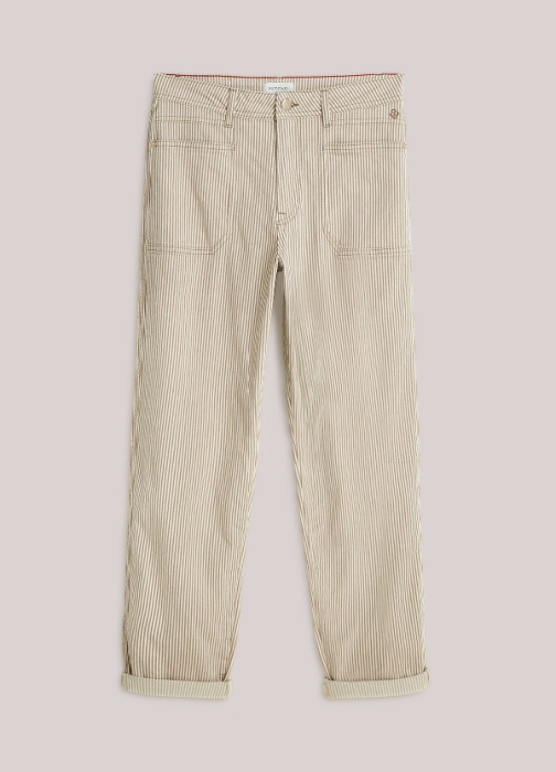 Pantalon à fines rayures