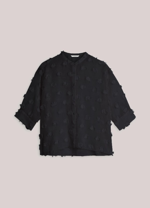 Chemisier trapeze a pois 