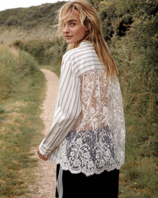 Chemisier dentelle dos