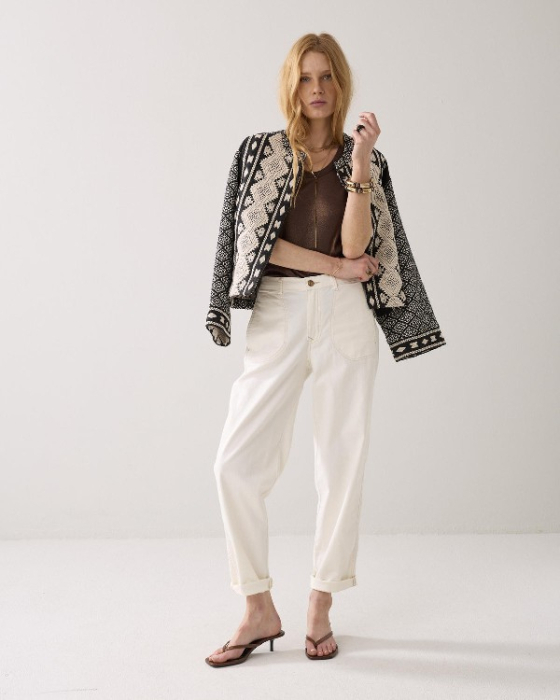 Pantalon ample fuselé