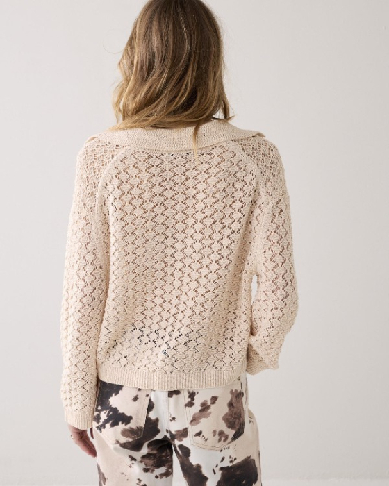 Pull polo  en maille 