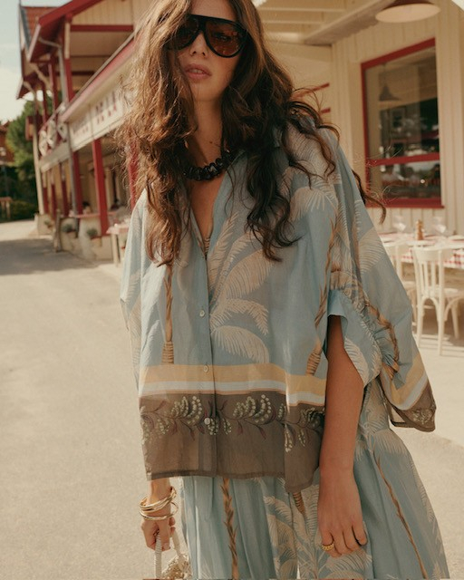 Blouse imprimé plage 