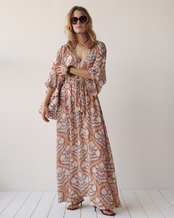 Robe longue art déco