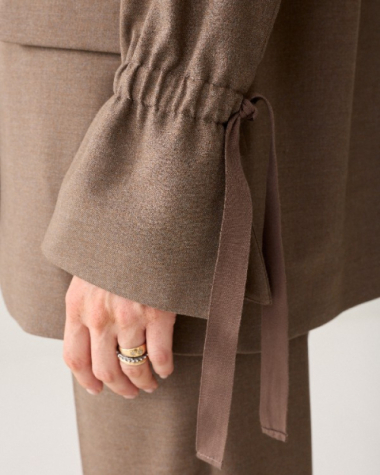 Blazer boyfriend manches à nœud