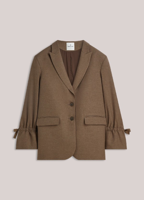 Blazer boyfriend manches à nœud
