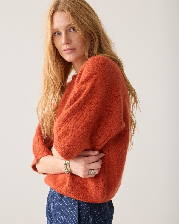 Pull ample en mohair italien