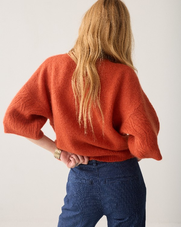 Pull ample en mohair italien
