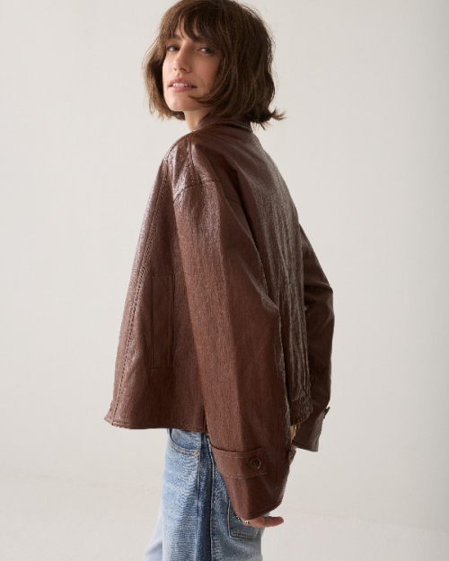 Veste en simili cuir