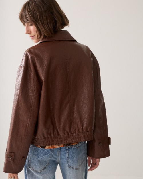 Veste en simili cuir