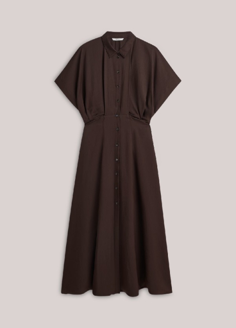 Robe boutonnée brillante