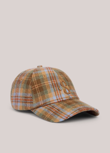 Casquette avec logo en lurex