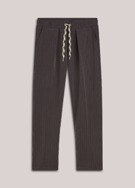 Pantalon fuselé à fines rayures