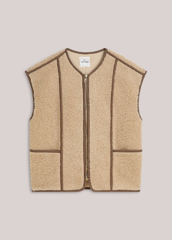 Gilet réversible teddy