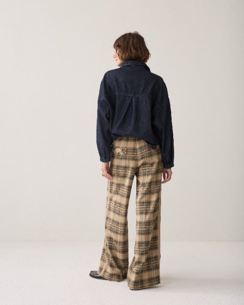 Pantalon ample carreaux