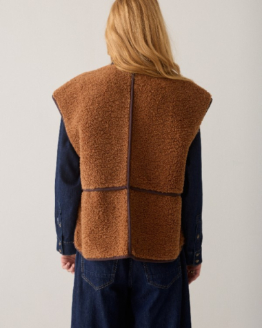 Gilet réversible teddy