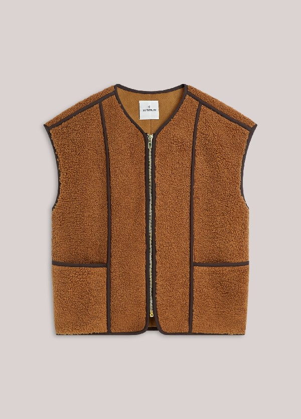 Gilet réversible teddy