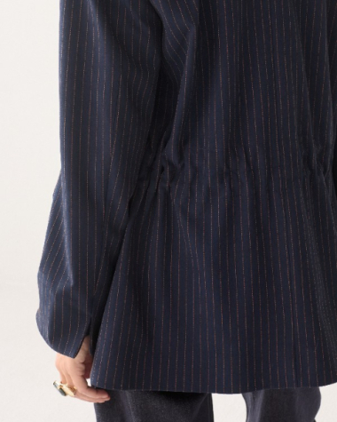 Blazer boyfriend à rayures