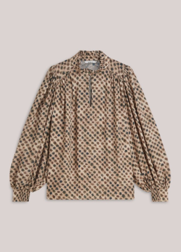 Blouse à imprimé flou