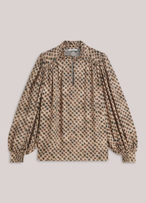 Blouse à imprimé flou