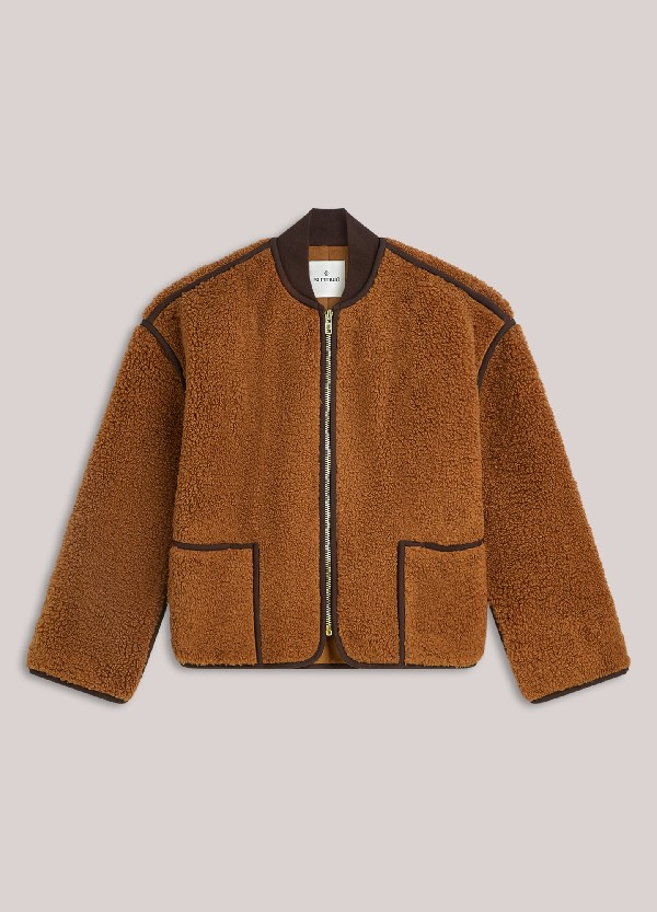 Veste réversible en peluche