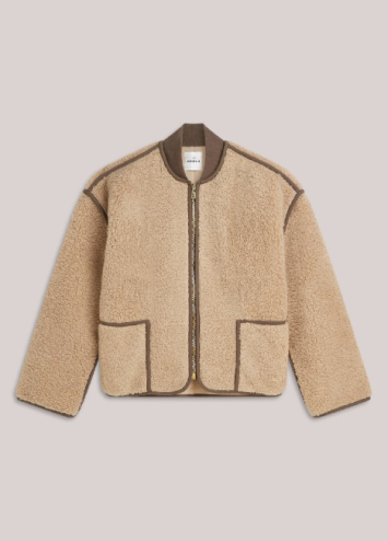 Veste réversible en peluche