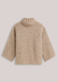 Pull asymétrique tricoté sans coutures